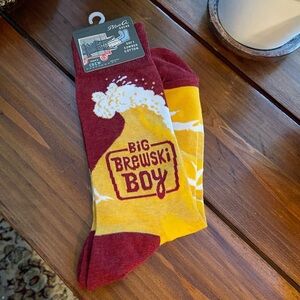 Blue Q Big Brewski Boy Crew Socks
